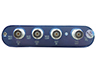 2 analog inputs, 1 input for external trigger or 1-bit ADC, 1 analog output