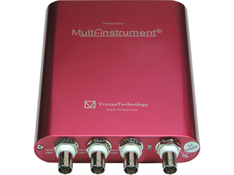 Oscilloscope: 8~16Bit, 200MHz sampling rate, 80MHz bandwidth, 12 voltage ranges